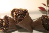 Canudinhos (cones)de chocolate e recheados